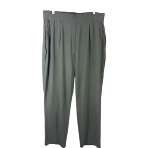 Hilary Radley Pants Womens Large Black Pleated Stretch Pull On‎ Dress Workwear